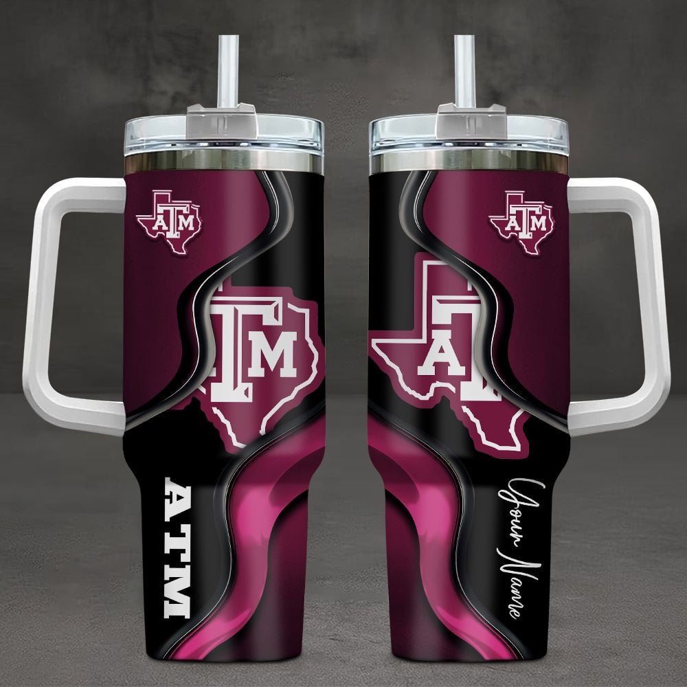 Texas A&M Aggies NCAA Custom Stanley Cup 40 oz 30 oz Tumbler With HandleTVC2301102
