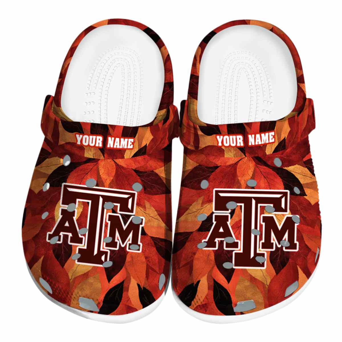 Texas A&M Aggies NCAA Sport Crocs Crocband Clogs Shoes Comfortable For Men Women and Kids