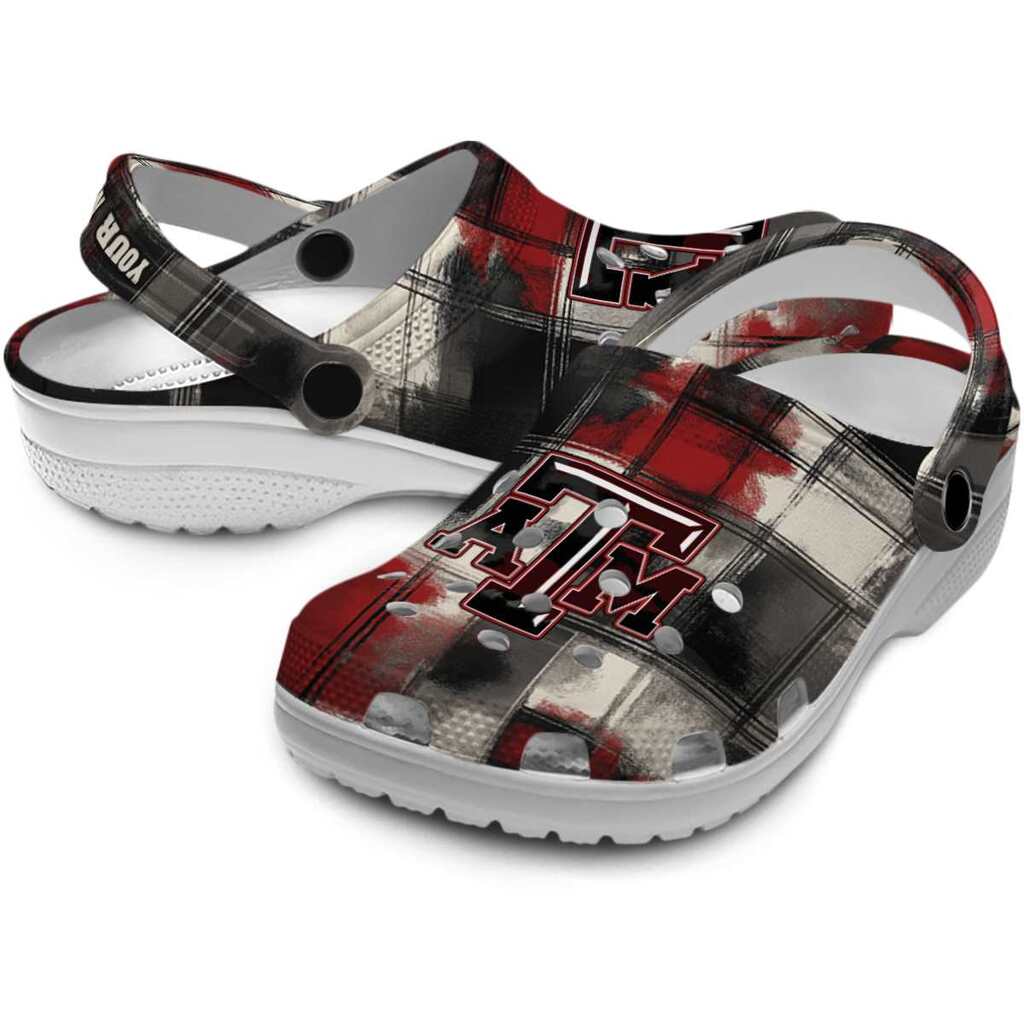 Texas A&M Aggies Plaid Fusion ClogTVC1801941 - Image 3