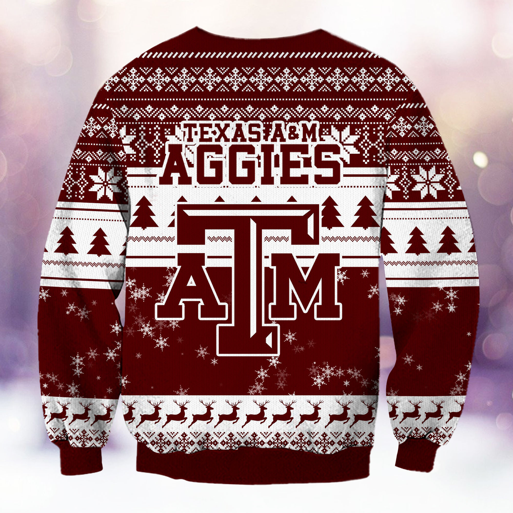 Texas A_M Aggies Grinch Ugly Christmas Sweater Adult 3D Funny Matching for family - Image 3