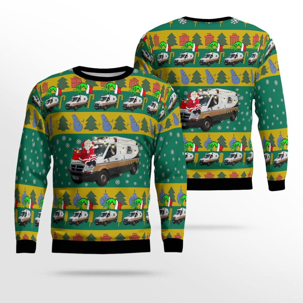 Texas Acadian Ambulance AOP Ugly Sweater Unisex Christmas Gift