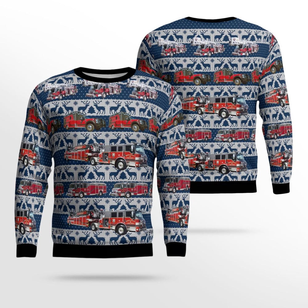 Texas Bexar County ESD# Fire Department AOP Ugly Sweater Unisex Christmas Gift