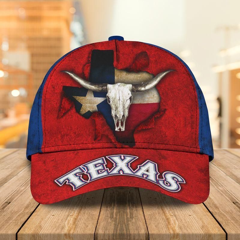 Texas Buffalo Head American Flag Classic Cap Baseball Cap Trucker Hats Custom Hats Gifts For Men & Women