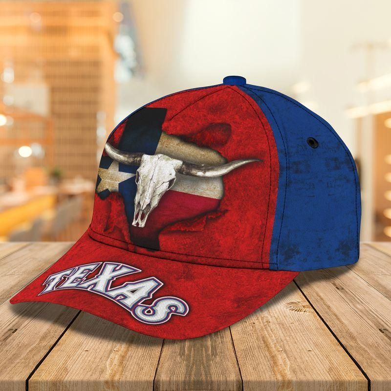 Texas Buffalo Head American Flag Classic Cap Baseball Cap Trucker Hats Custom Hats Gifts For Men & Women