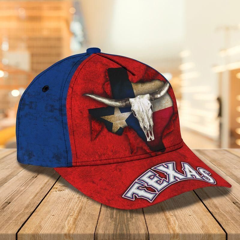 Texas Buffalo Head American Flag Classic Cap Baseball Cap Trucker Hats Custom Hats Gifts For Men & Women