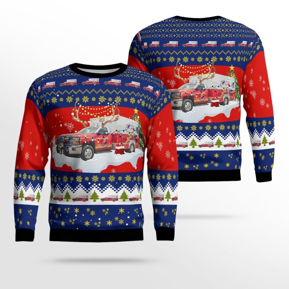 Texas Corpus Christi Fire Rescue AOP Ugly Sweater Unisex Christmas Gift