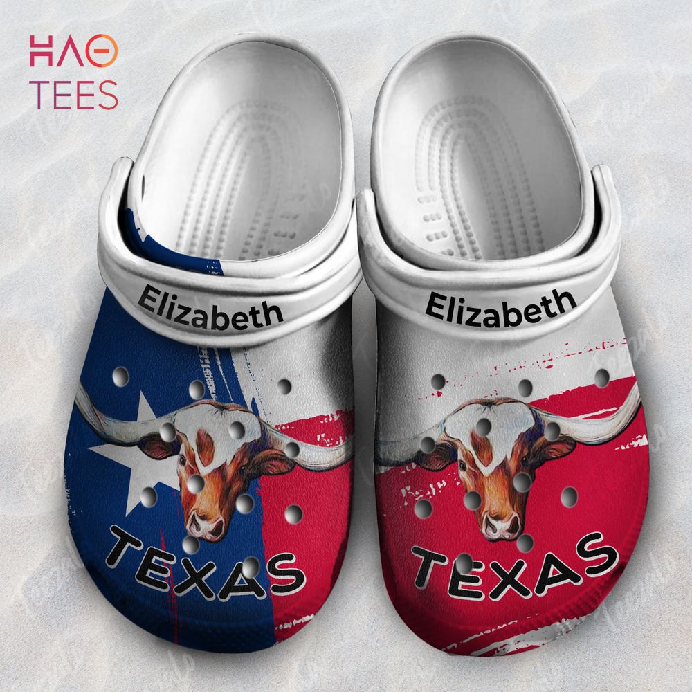 Texas Flag Crocs Crocband Clogs Shoes Comfortable For Men Women and Kids