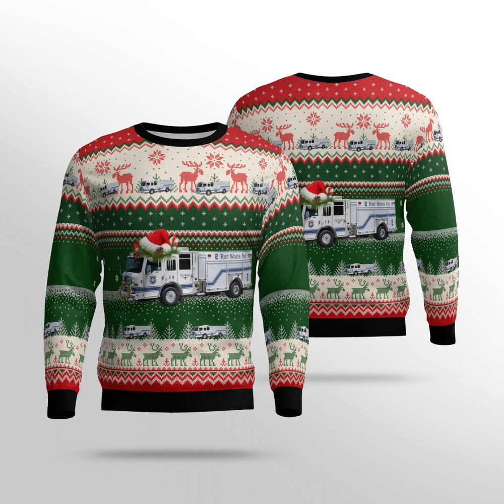 Texas Fort Worth Fire Department Xmas Unisex Sweater Christmas Gifts For Men Women