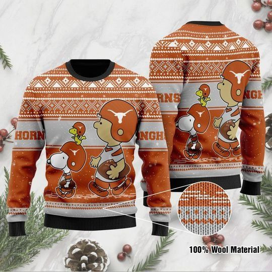 Texas Longhorns Christmas For Fans Ugly Christmas Sweater Adult 3D Funny Matching for family