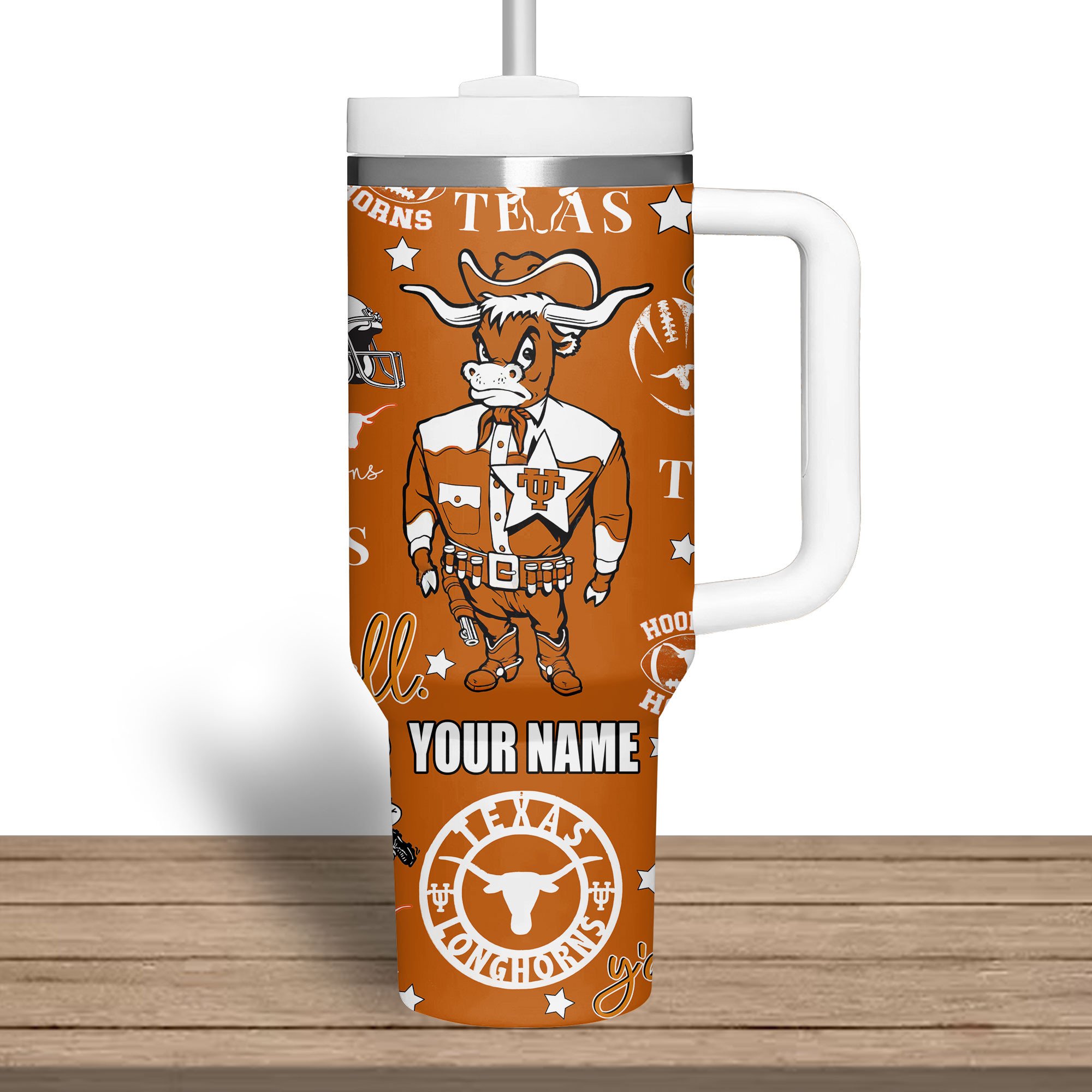 Texas Longhorns NCAA Custom Stanley Cup 40 oz 30 oz Tumbler With HandleTVC2301278 - Image 3