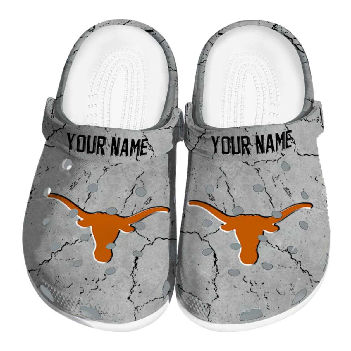 Texas Longhorns NCAA Sport Crocs Crocband Clogs Shoes Comfortable For Men Women and Kids