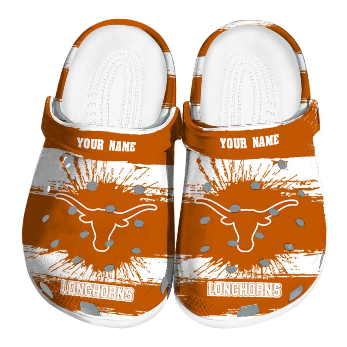 Texas Longhorns NCAA Sport Crocs Crocband Clogs Shoes Comfortable For Men Women and Kids
