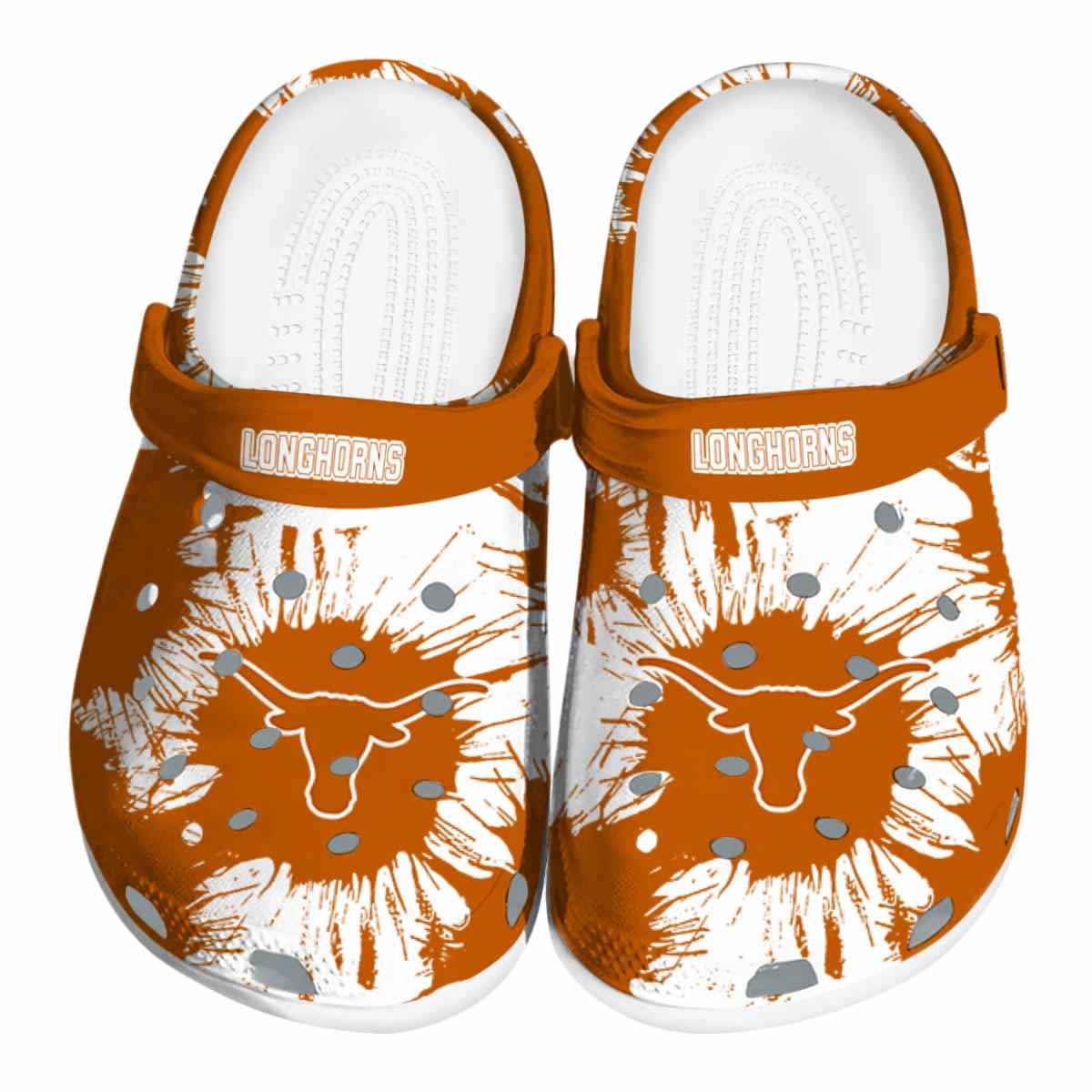 Texas Longhorns NCAA Sport Crocs Crocband Clogs Shoes Comfortable For Men Women and Kids