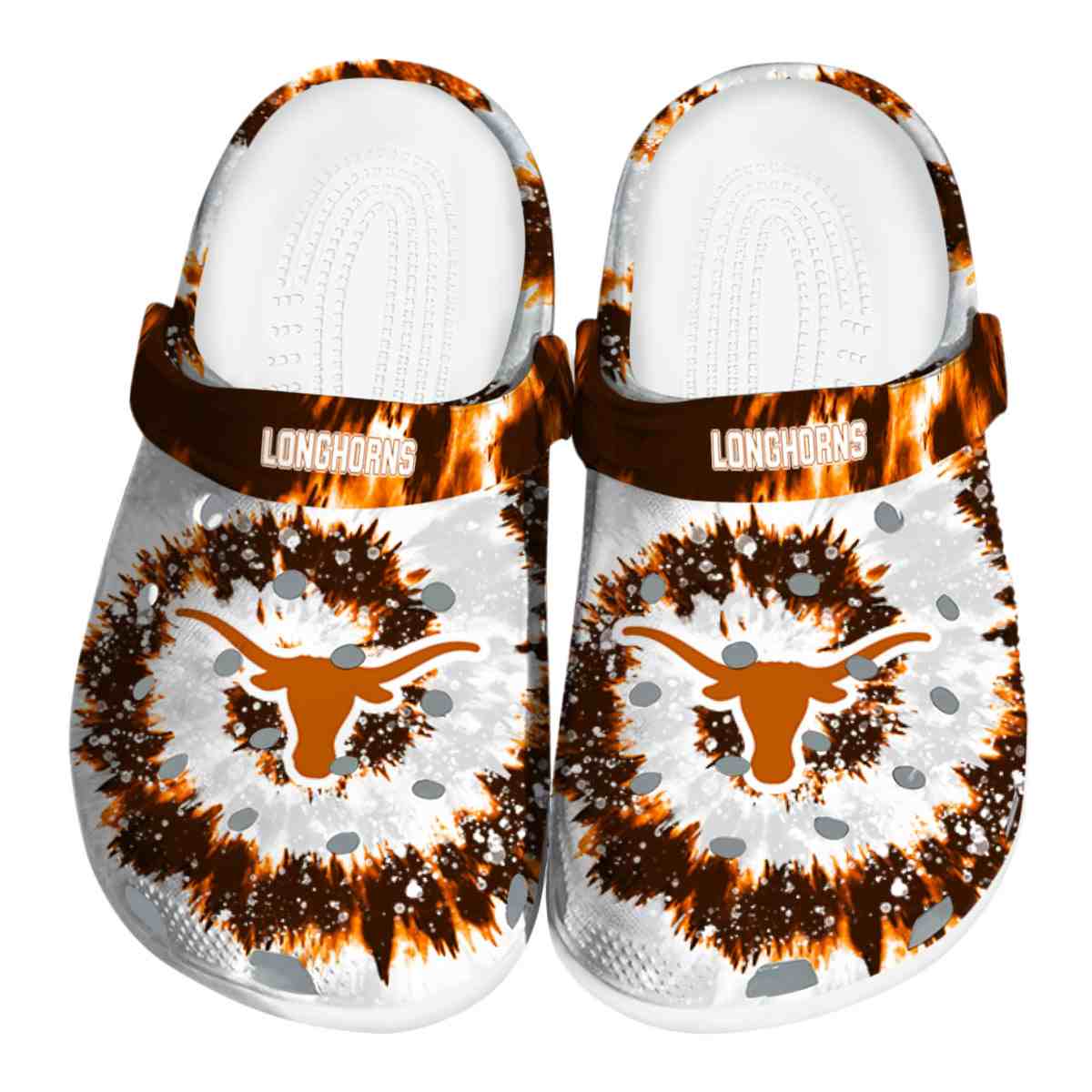 Texas Longhorns NCAA Sport Crocs Crocband Clogs Shoes Comfortable For Men Women and Kids