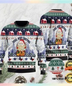 Texas Merry Christmas Ugly Christmas Sweater Adult 3D Funny Matching for family