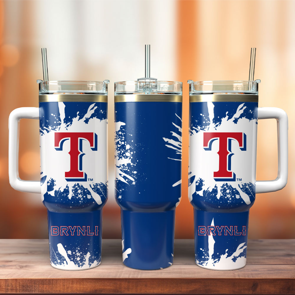 Texas Rangers Basketball MLB Sport Custom Stanley Cup 40 oz 30 oz Tumbler With HandleTVC2301251