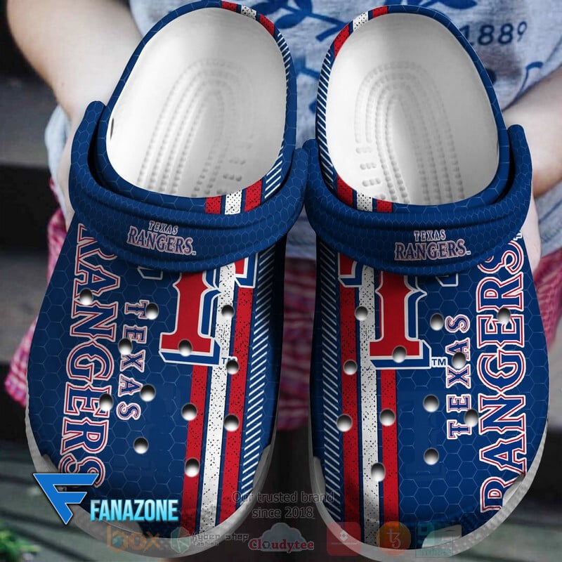 Texas Rangers MLB Sport Crocs Clogs Crocband Shoes Comfortable For Men Women and Kids