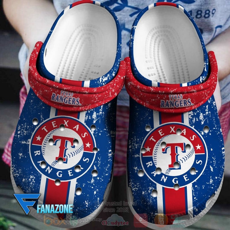 Texas Rangers MLB Sport Crocs Clogs Crocband Shoes Comfortable For Men Women and Kids
