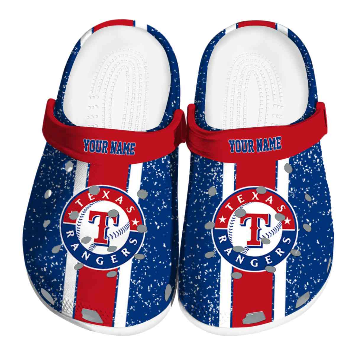 Texas Rangers MLB Sport Crocs Crocband Clogs Shoes Comfortable For Men Women and Kids