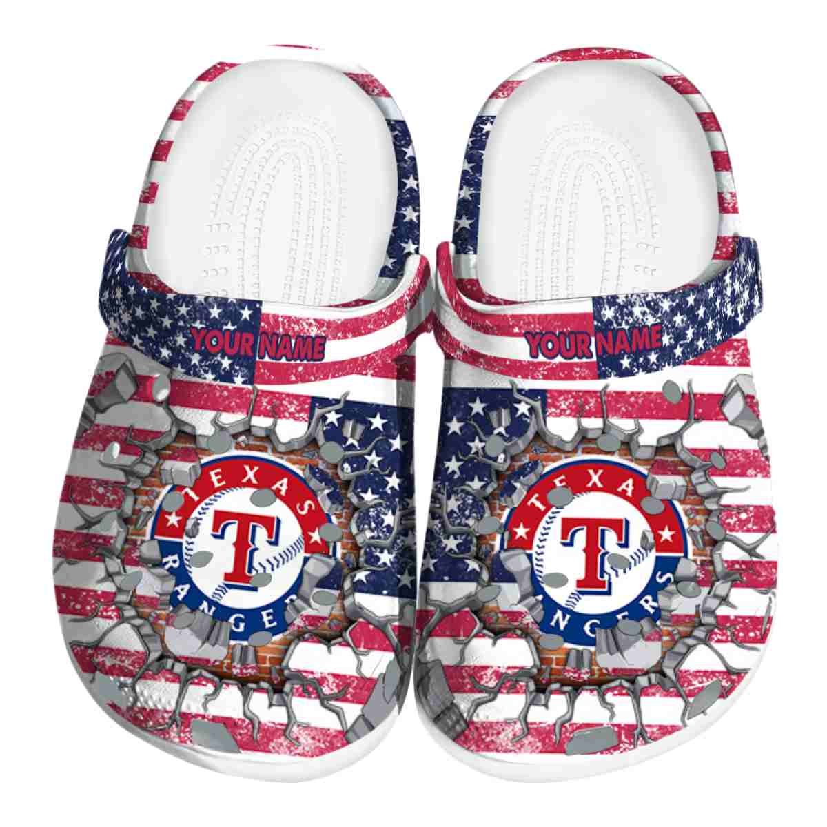 Texas Rangers MLB Sport Crocs Crocband Clogs Shoes Comfortable For Men Women and Kids
