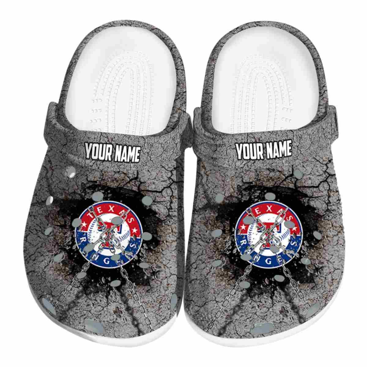 Texas Rangers MLB Sport Crocs Crocband Clogs Shoes Comfortable For Men Women and Kids