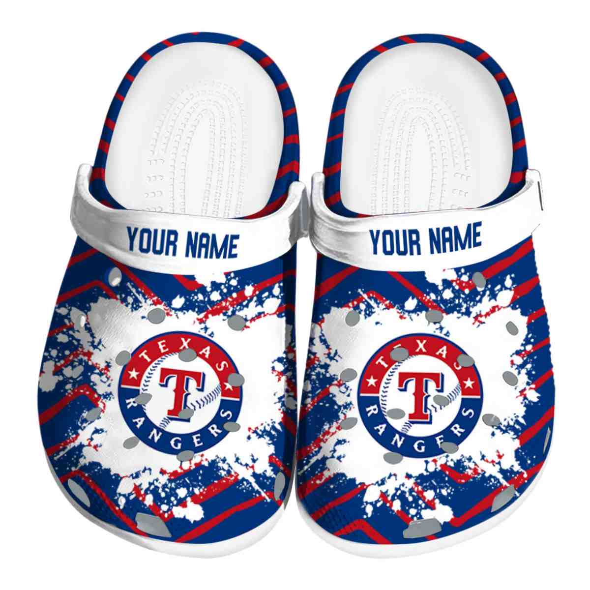 Texas Rangers MLB Sport Crocs Crocband Clogs Shoes Comfortable For Men Women and Kids