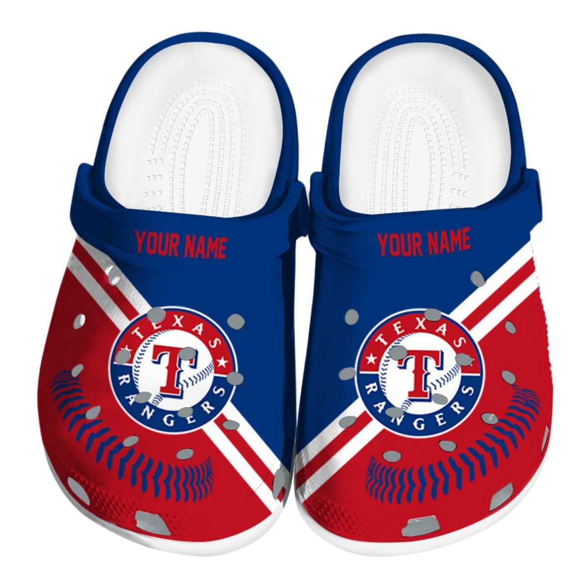 Texas Rangers MLB Sport Crocs Crocband Clogs Shoes Comfortable For Men Women and Kids