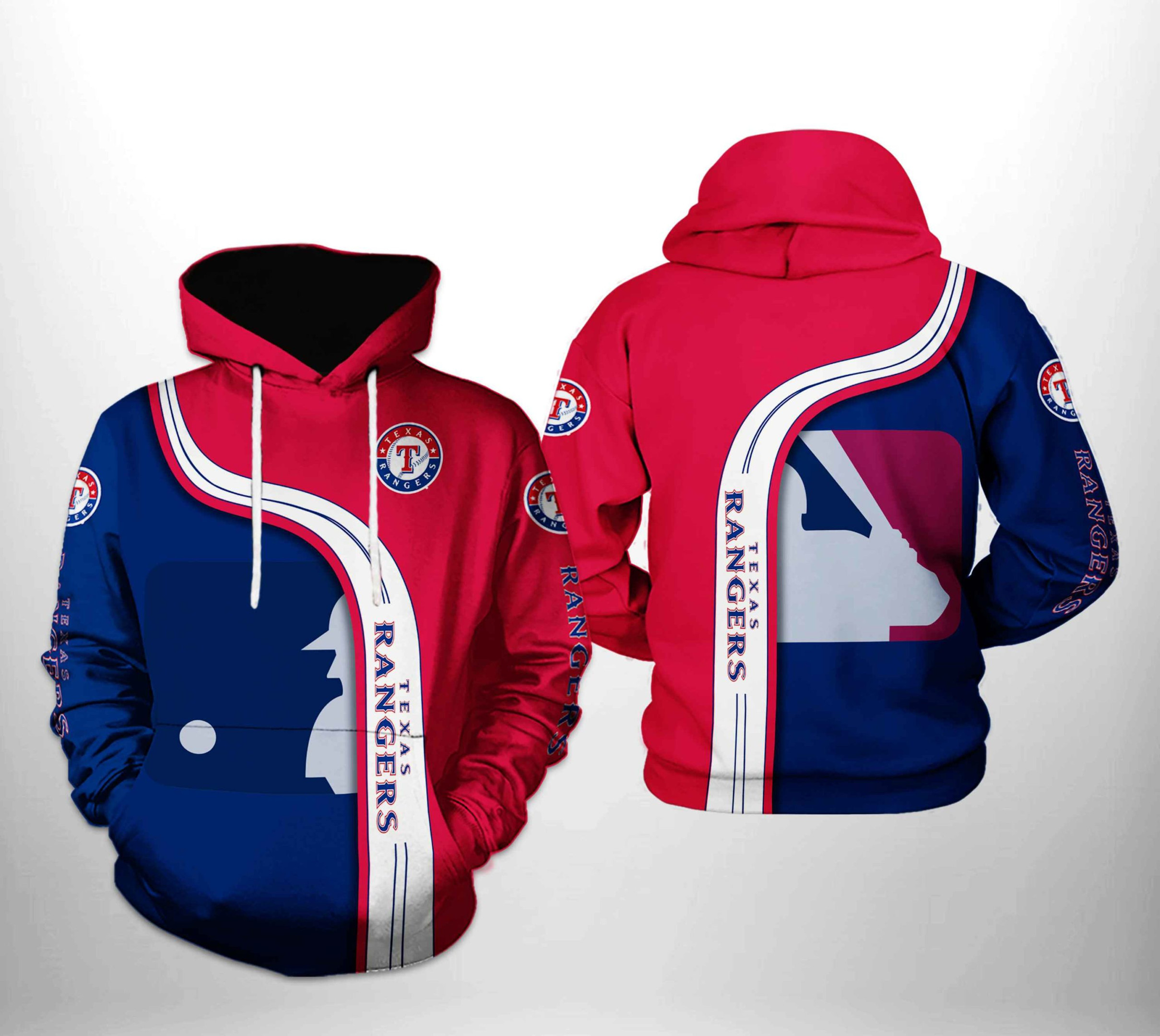 Texas Rangers MLB Team 3D All Over Print Hoodie, Zip Hoodie
