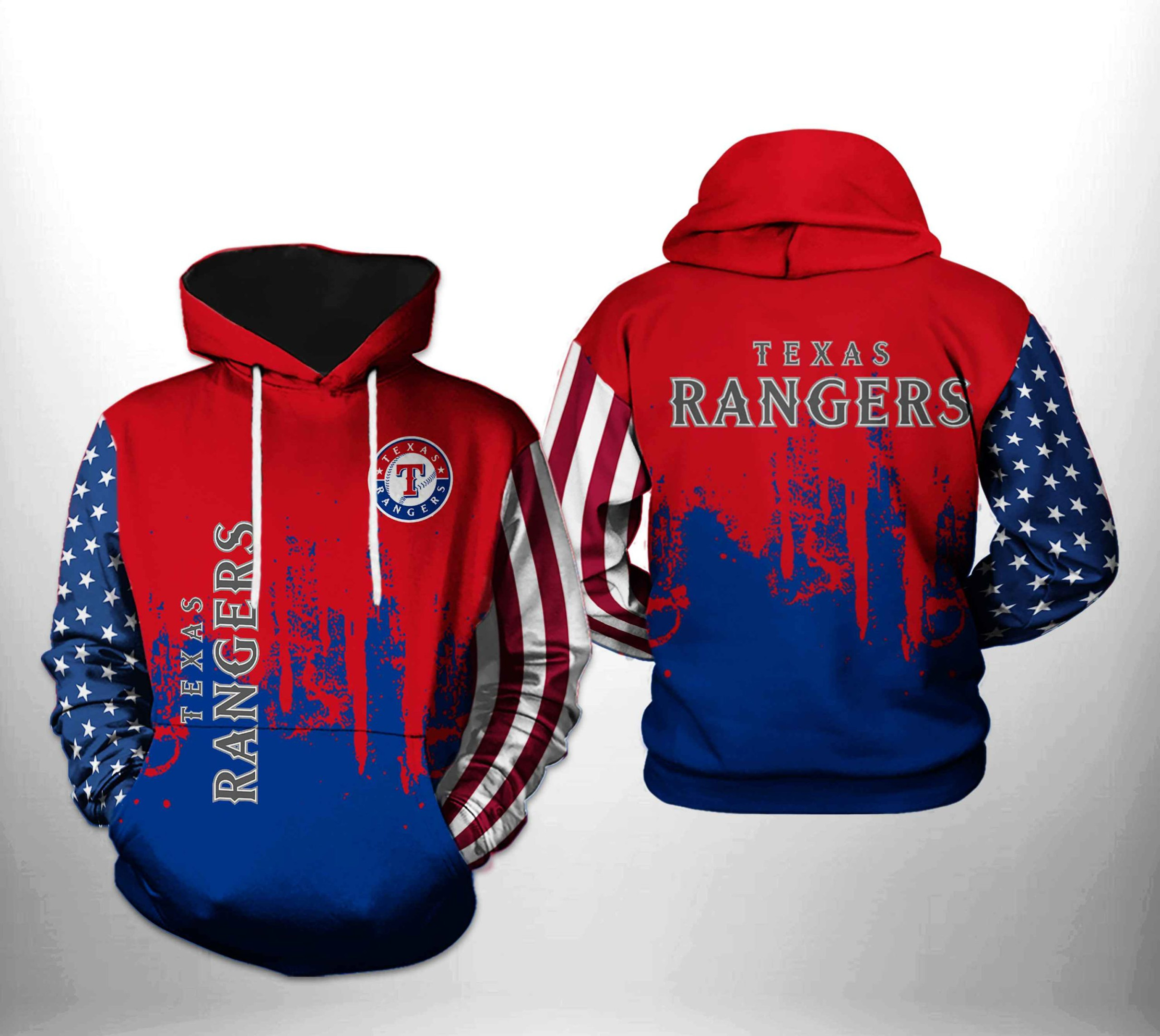 Texas Rangers MLB Team US 3D All Over Print Hoodie, Zip Hoodie