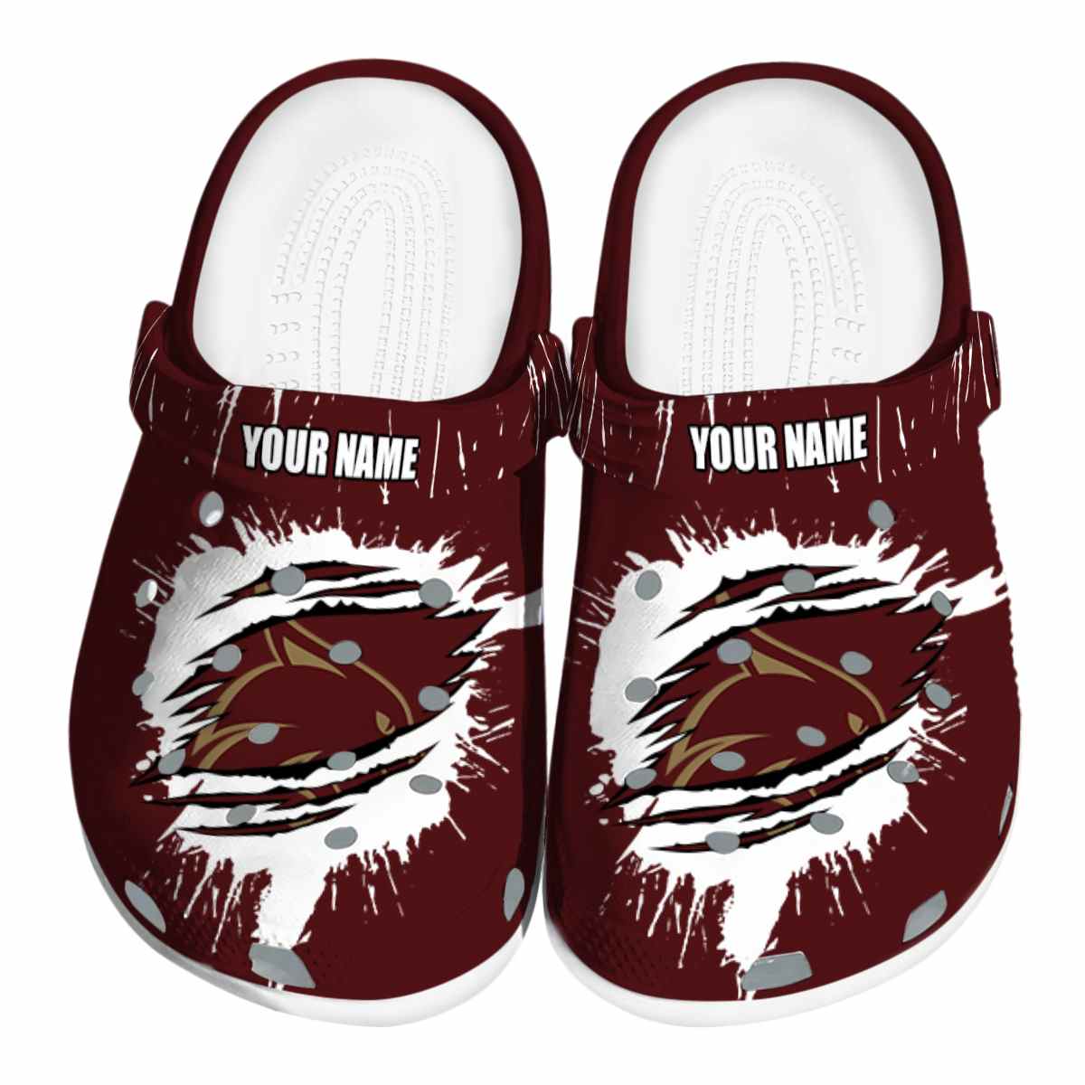 Texas State Bobcats NCAA Sport Crocs Crocband Clogs Shoes Comfortable For Men Women and Kids