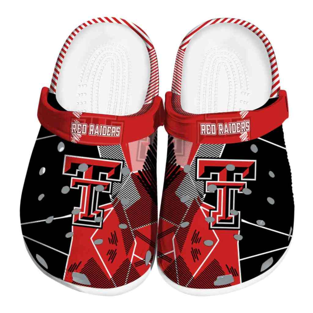 Texas Tech Red Raiders Geometric Background ClogTVC180157