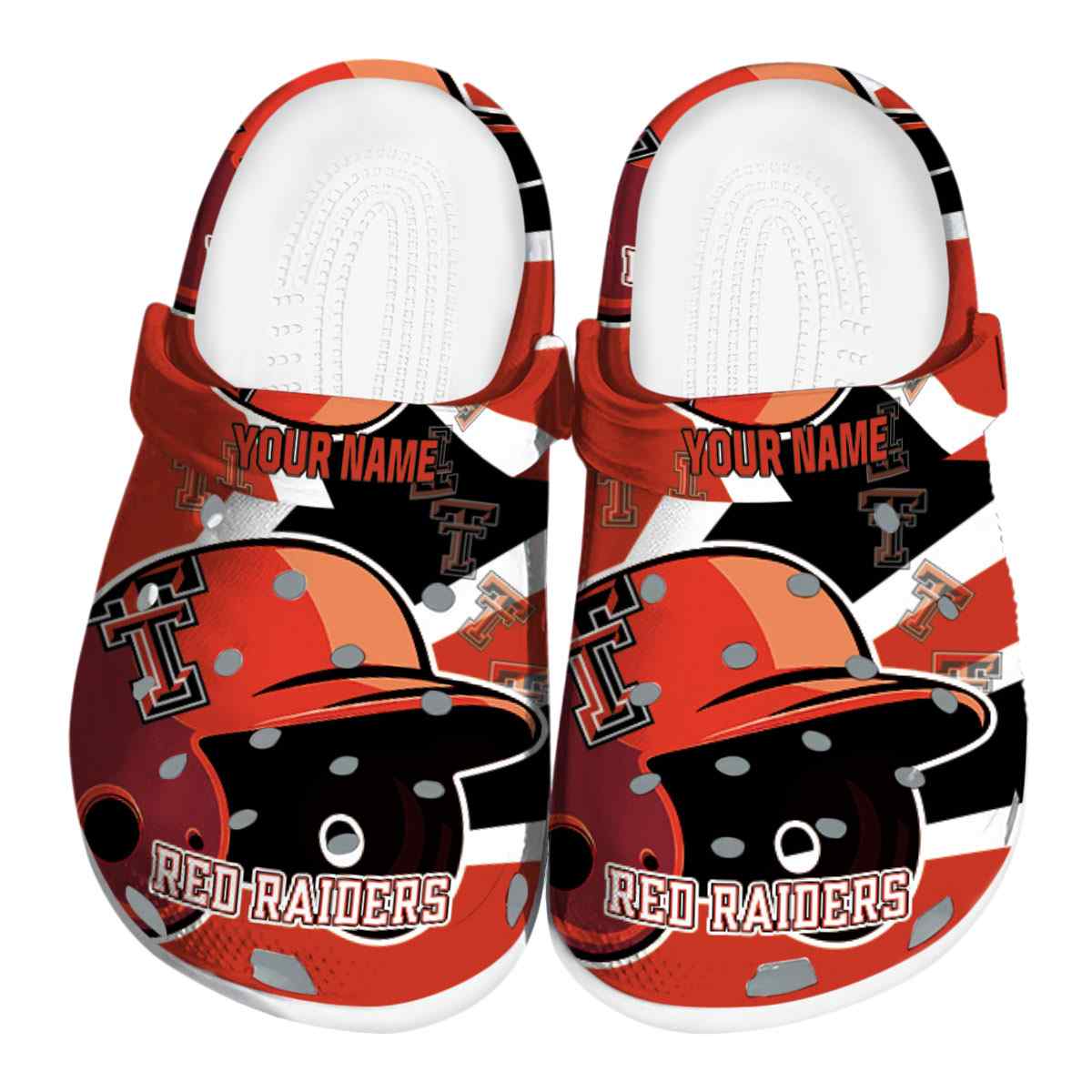 Texas Tech Red Raiders NCAA Sport Crocs Crocband Clogs Shoes Comfortable For Men Women and Kids