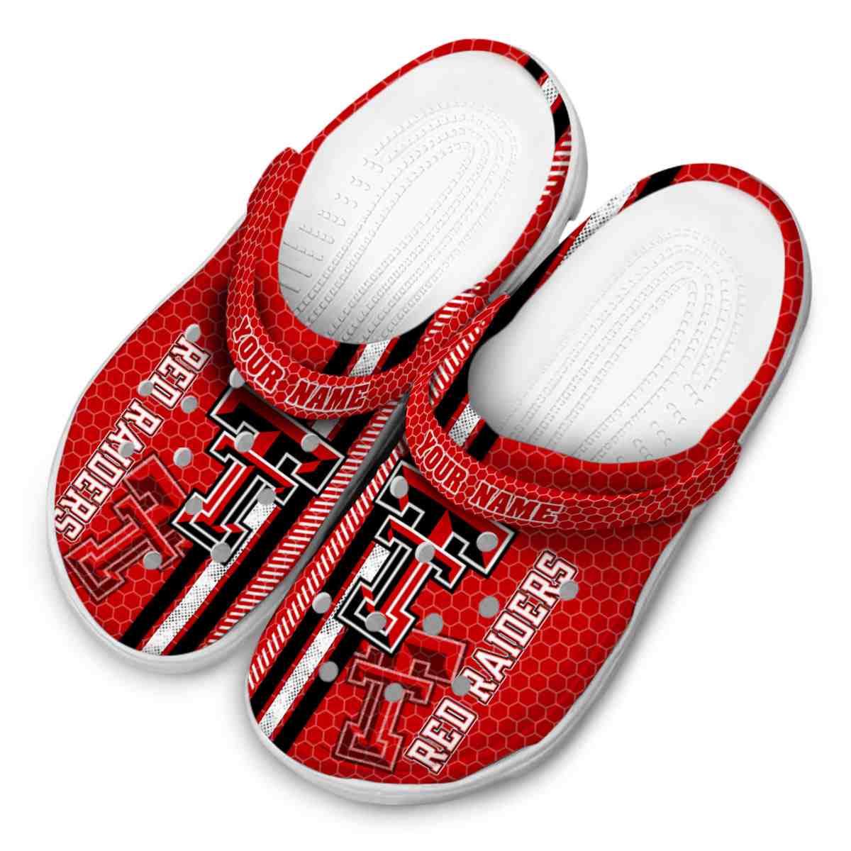 Texas Tech Red Raiders NCAA Sport Crocs Crocband Clogs Shoes Comfortable For Men Women and Kids - Image 4