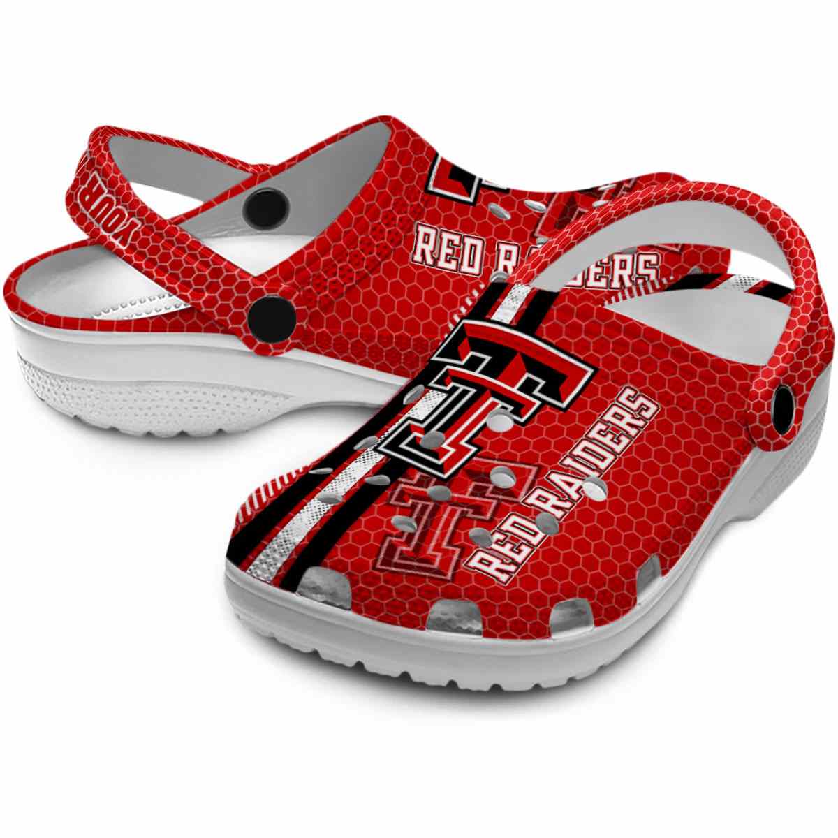 Texas Tech Red Raiders NCAA Sport Crocs Crocband Clogs Shoes Comfortable For Men Women and Kids - Image 3