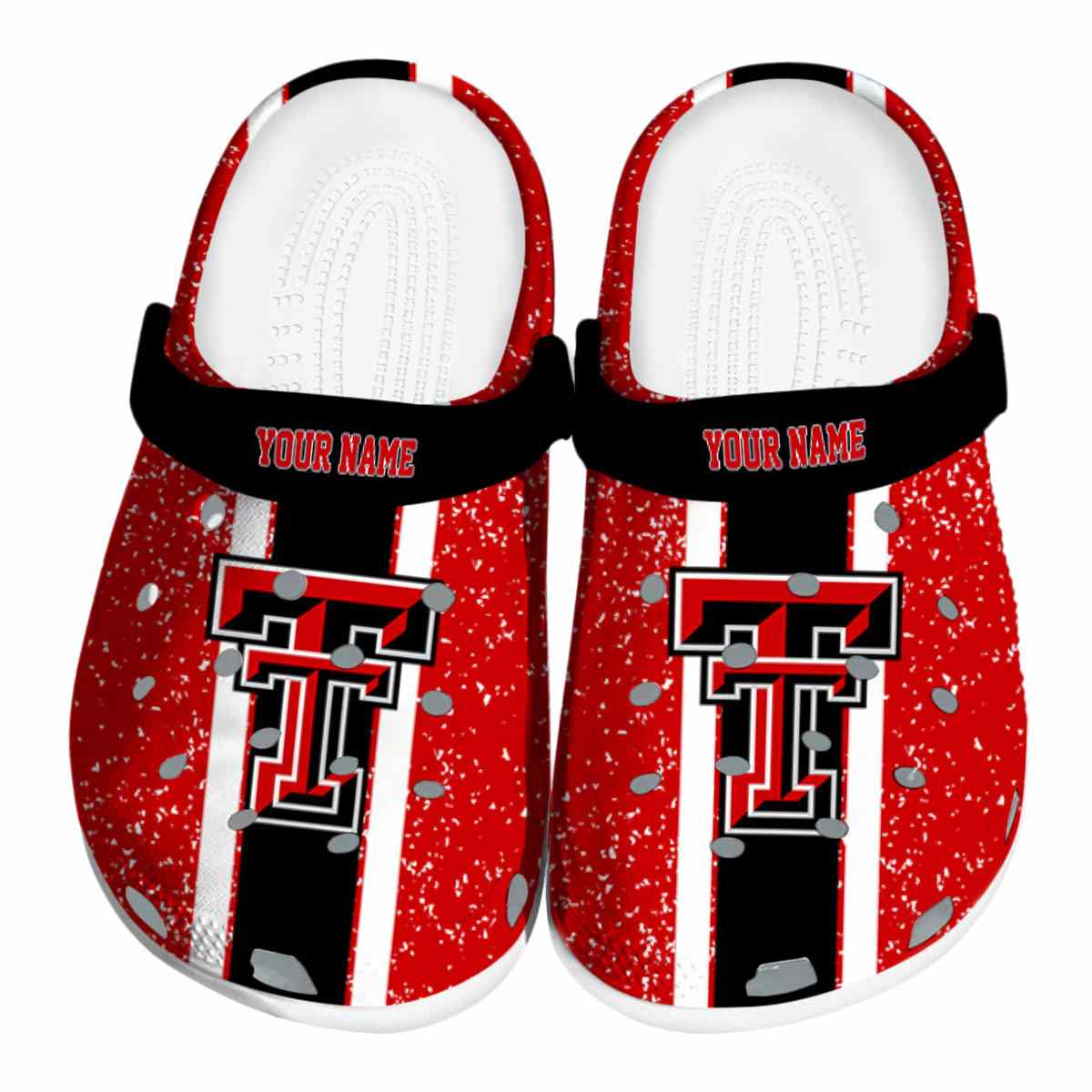 Texas Tech Red Raiders NCAA Sport Crocs Crocband Clogs Shoes Comfortable For Men Women and Kids