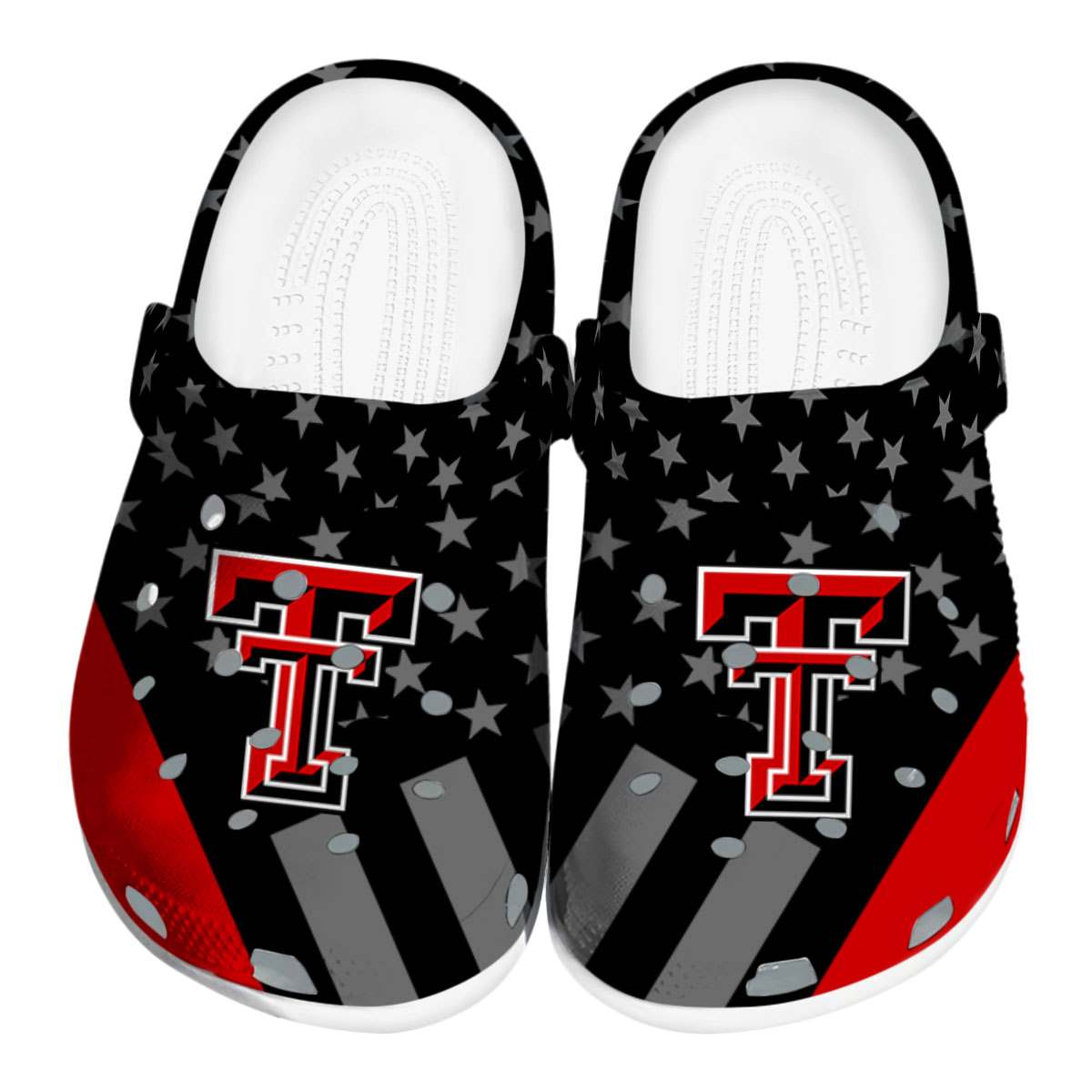Texas Tech Red Raiders NCAA Sport Crocs Crocband Clogs Shoes Comfortable For Men Women and Kids