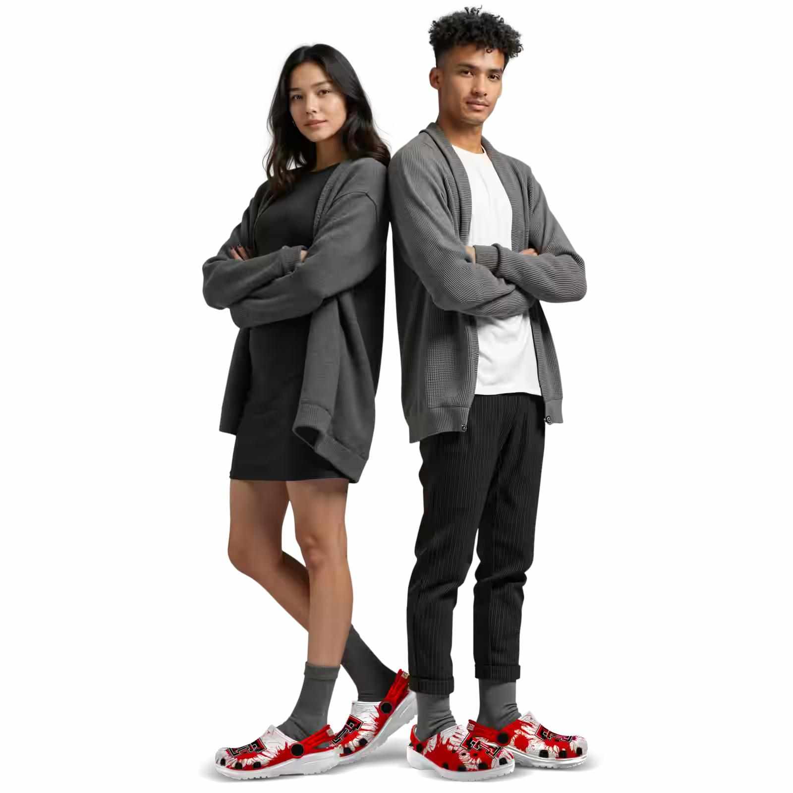 Texas Tech Red Raiders Splatter Graphics ClogTVC180157 - Image 7