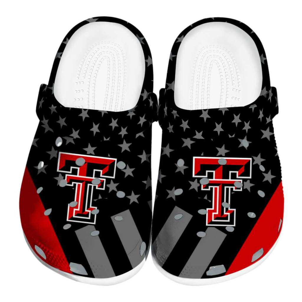 Texas Tech Red Raiders Stellar Stripes Theme ClogTVC180157