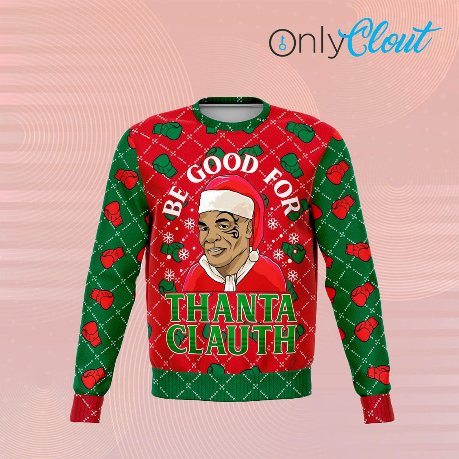 Thanta Clauth Funny Ugly Christmas Sweater Adult 3D Funny Matching for family