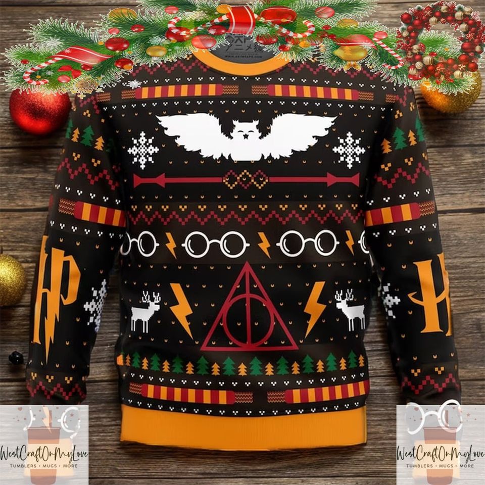 That Lived Harry Ptter Christmas Ugly Sweaters, Christmas Holiday Sweaters 3D
