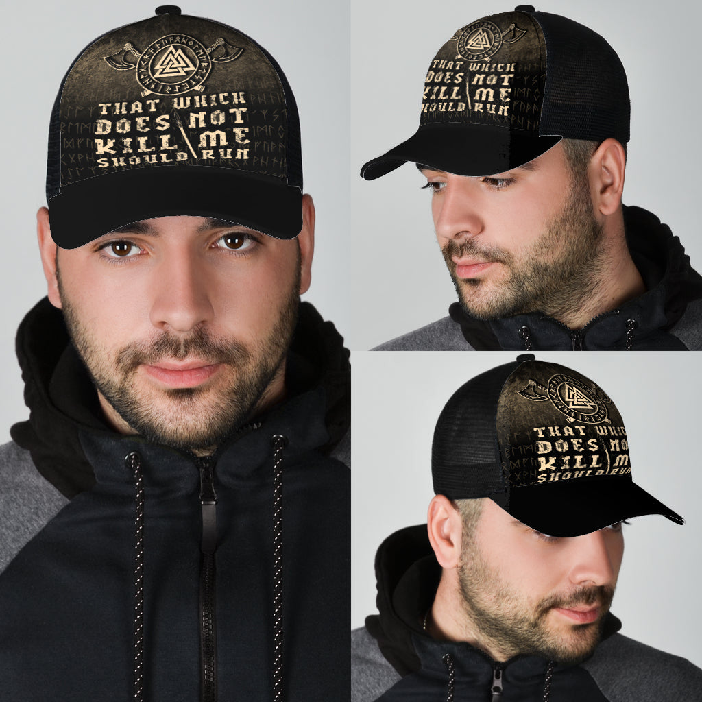 That-Which-Does-Not-Kill-Me-Should-Run Mesh Back Cap Trucker Hats Custom Hats Gifts For Men & Women