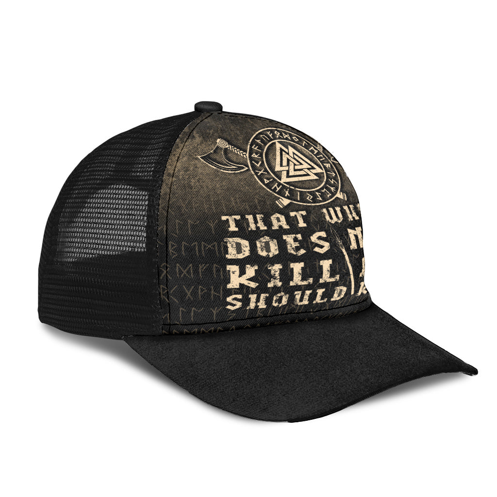 That-Which-Does-Not-Kill-Me-Should-Run Mesh Back Cap Trucker Hats Custom Hats Gifts For Men & Women