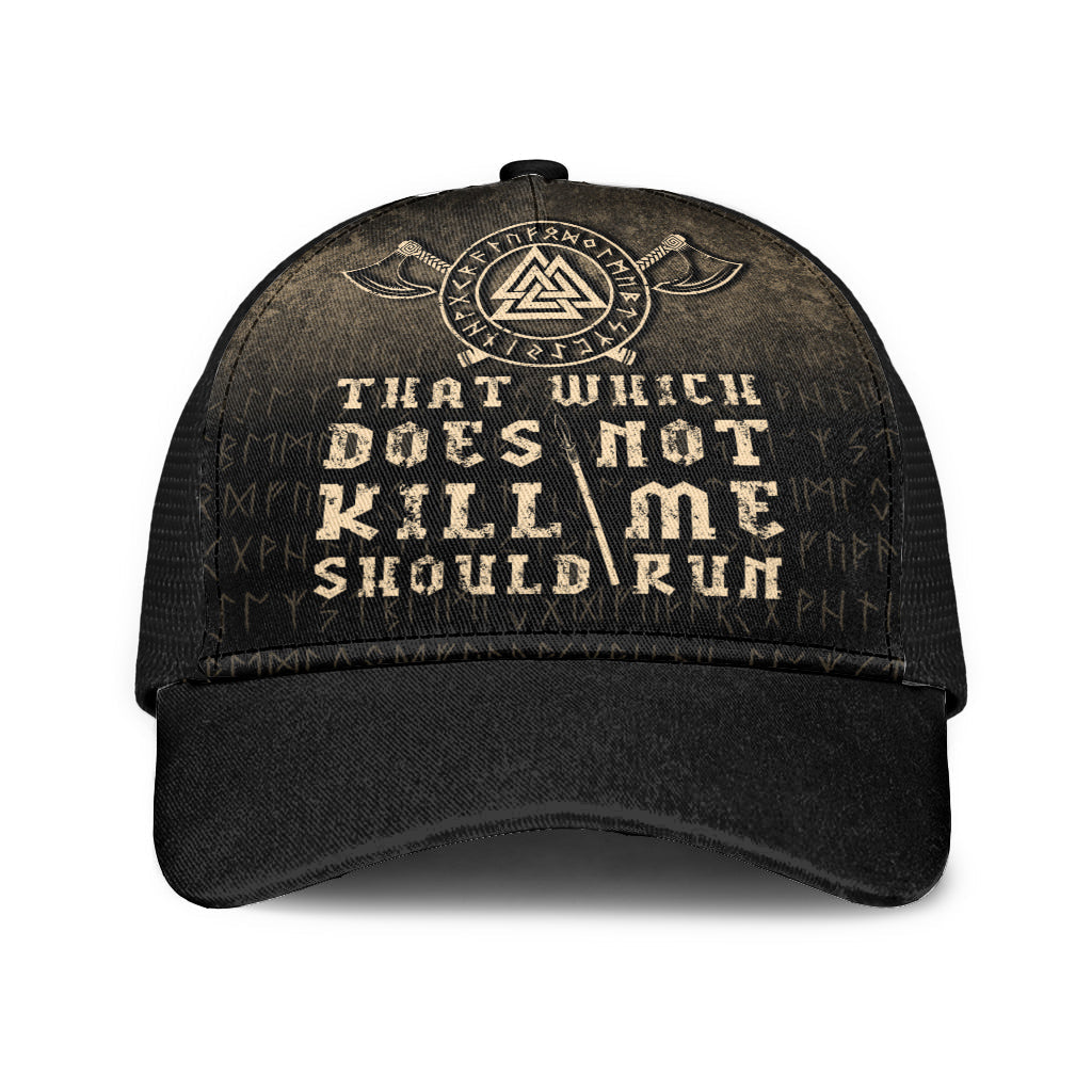 That-Which-Does-Not-Kill-Me-Should-Run Mesh Back Cap Trucker Hats Custom Hats Gifts For Men & Women