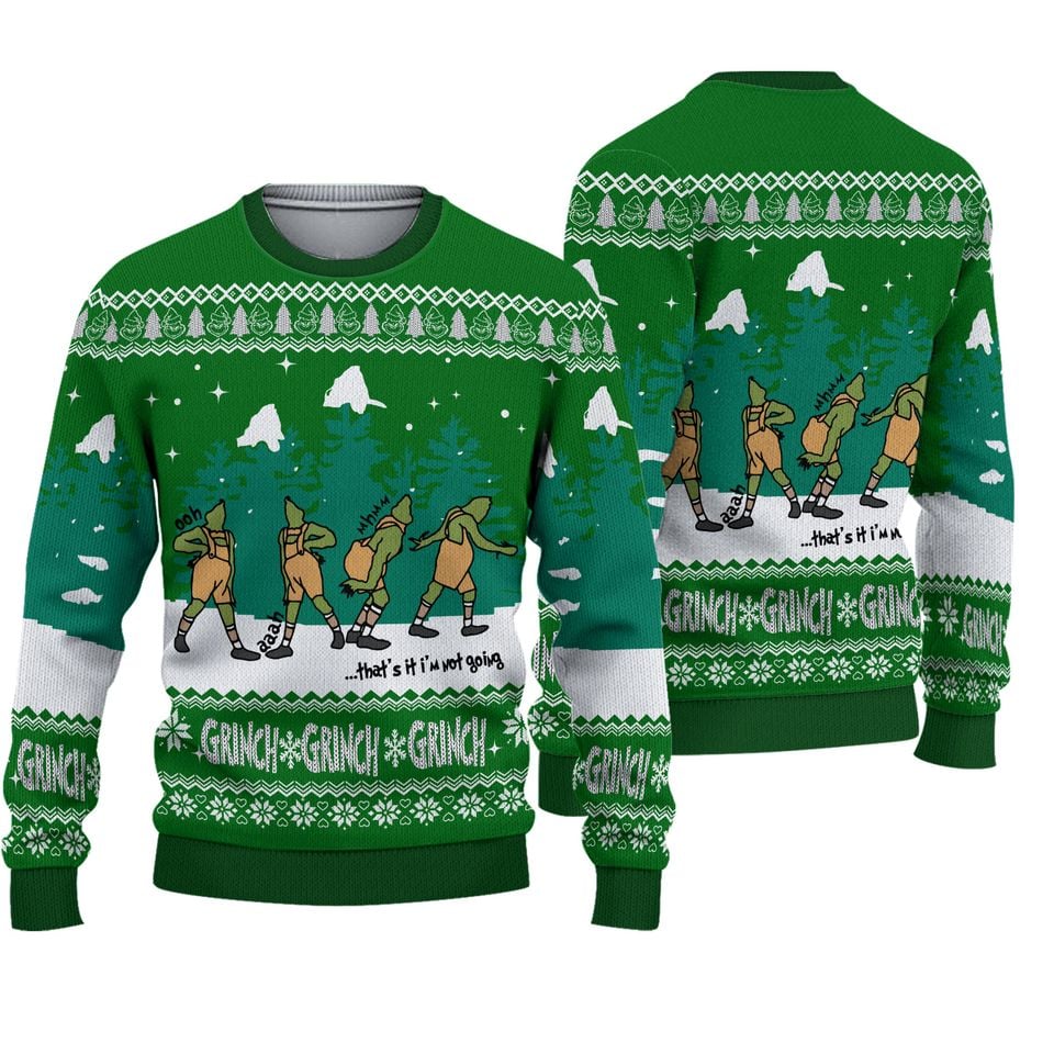 That's it I'm not Going Christmas Ugly Sweater Knitted Christmas Sweater