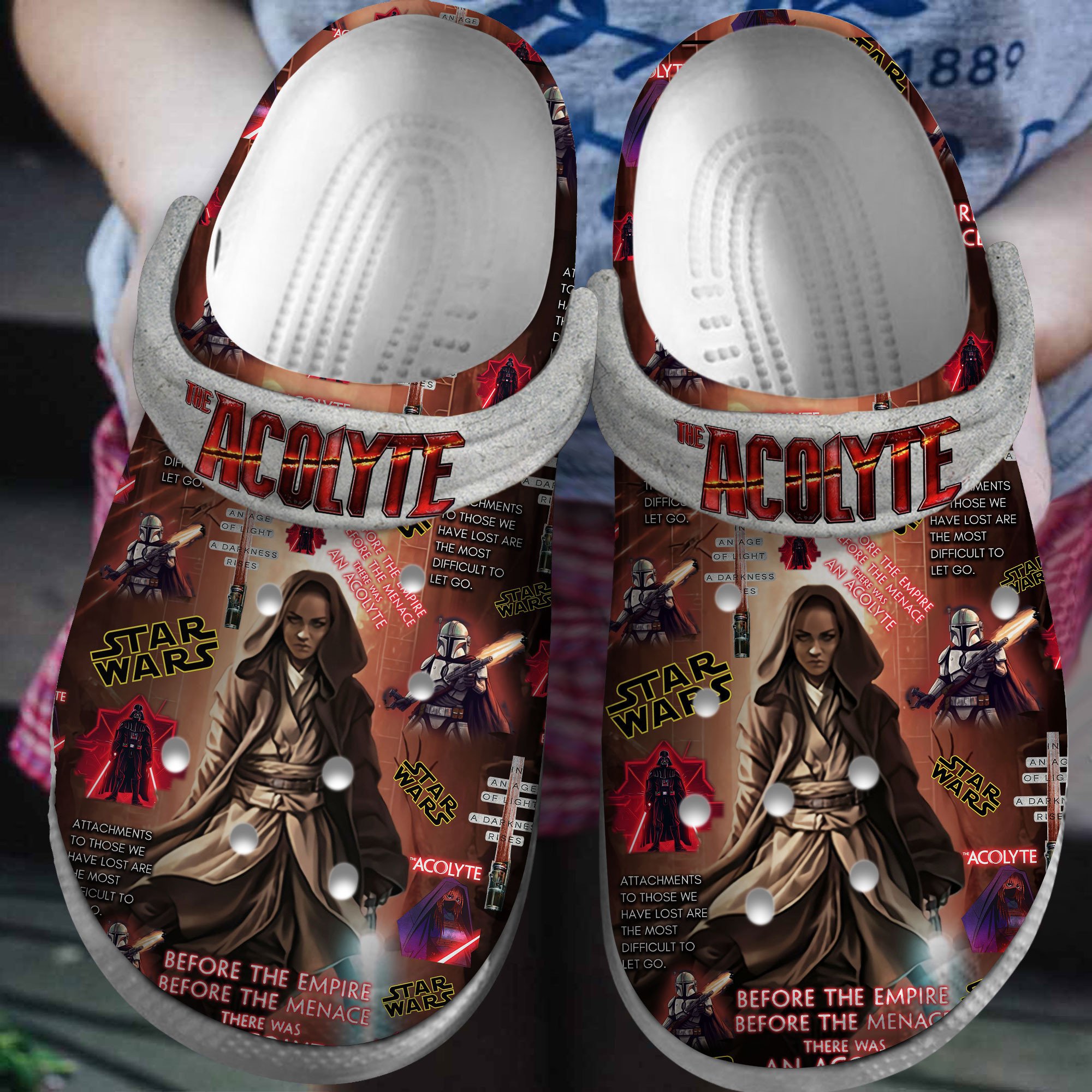 The Acolyte Star Wars Movie Crocs Crocband Clogs Shoes Comfortable For Men Women and Kids