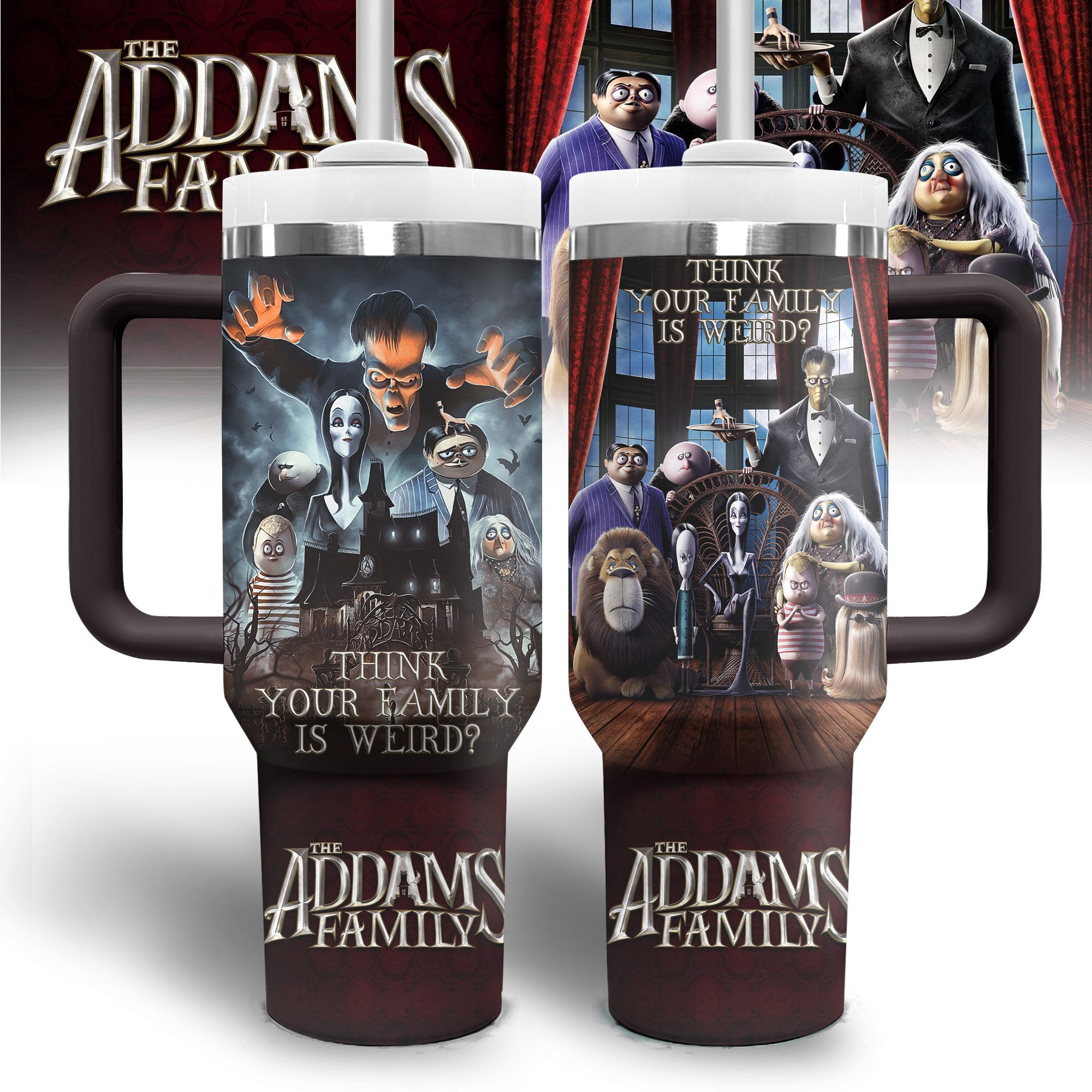 The Addams Family Movies Custom Stanley Cup 40 oz 30 oz Tumbler With HandleTVC2301328