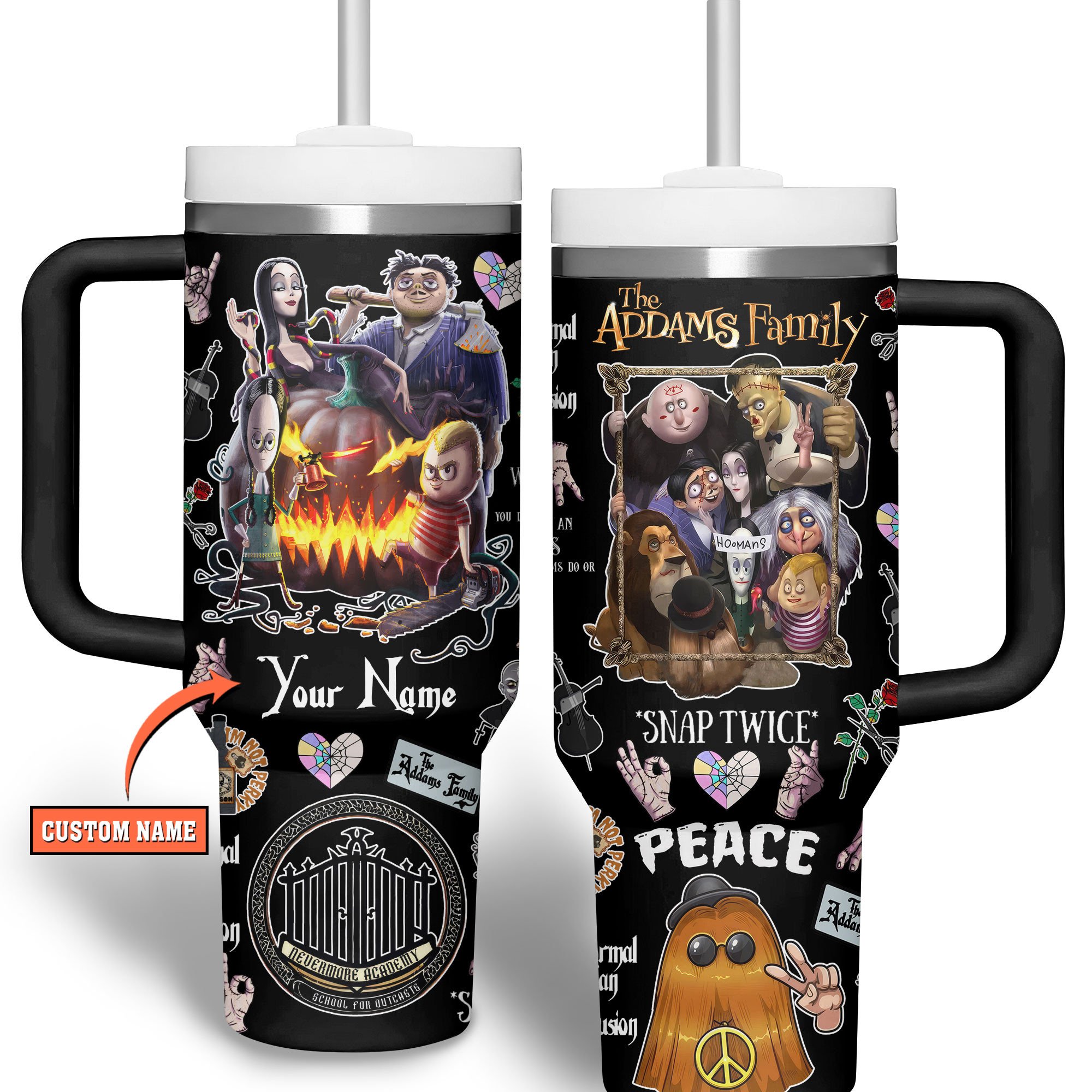 The Addams Family Movies Custom Stanley Cup 40 oz 30 oz Tumbler With HandleTVC2301514