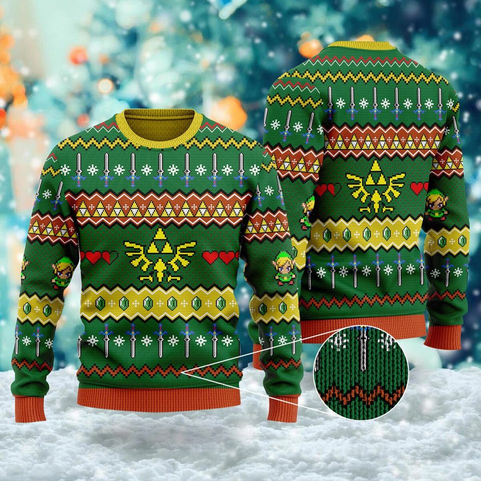 The Adventure Game Ugly Christmas Sweater, Legend Gaming Xmas Sweater