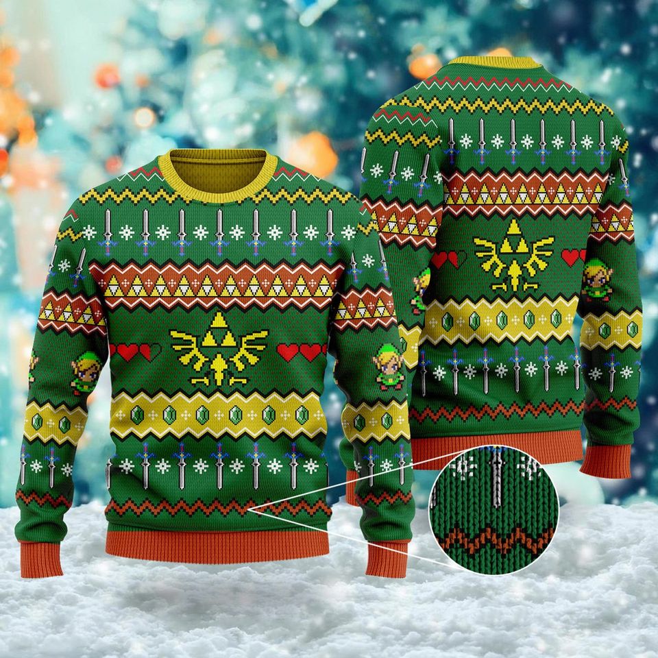 The Adventure Game Ugly Christmas Sweater, Legend Gaming Xmas Sweater