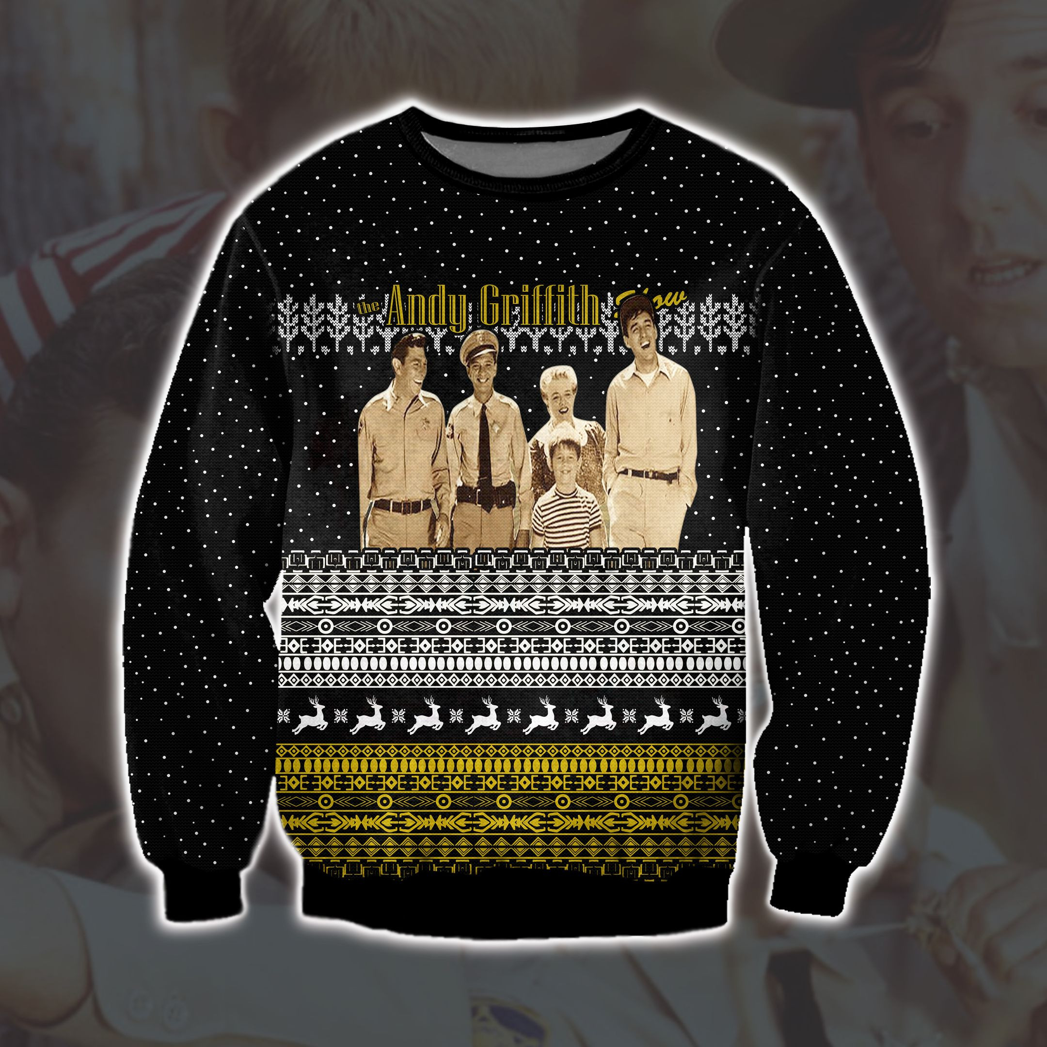 The Andy Griffith Show 3D Print Ugly Christmas Sweater Adult 3D Funny Matching for family